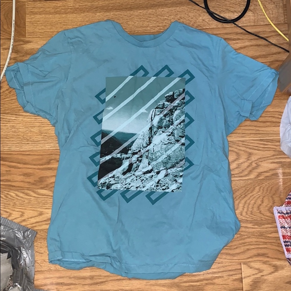 Light blue colored men t shirt